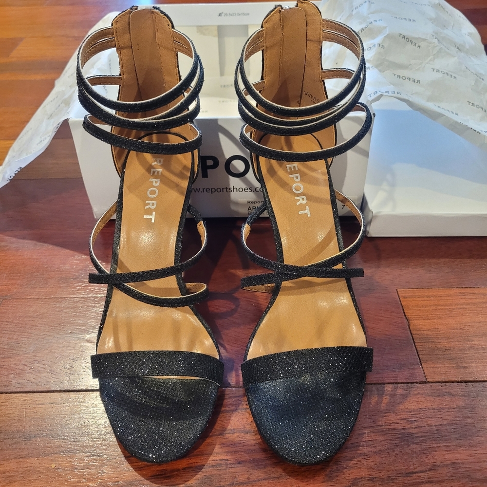 Shimmery Black Heels